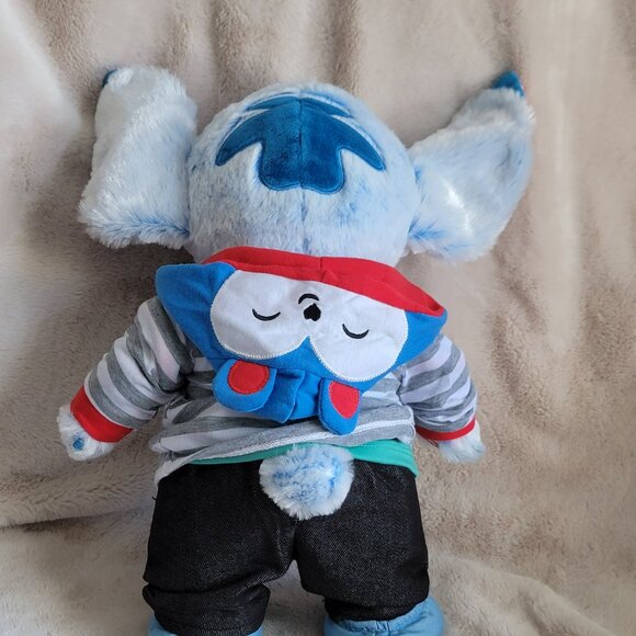 Build A Bear Disney Snowflake Fun Stitch Sound Clothing Slippers Jacket  RARE - Picture 7 of 10